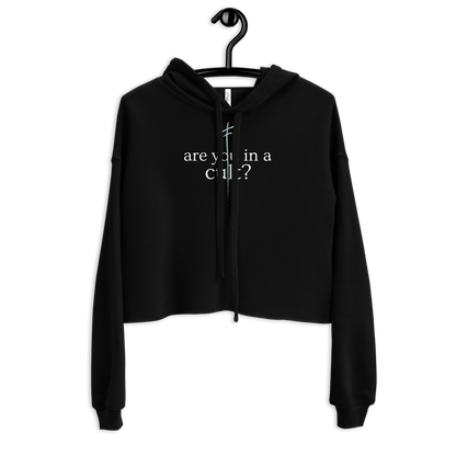 Are You In A Cult - Cropped Hoodie